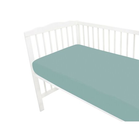 Cearceaf cu elastic pentru leagan sau patut co-sleeper Royal, Nepal Green, 90x40 cm, MimiNu 637827