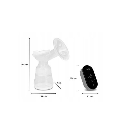 Pompa de san cu functie de masaj Fidi Go, Grey Stone, Lionelo 637859