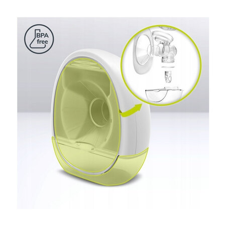 Pompa de san portabila cu functie de masaj Fidi, White, Lionelo 637884