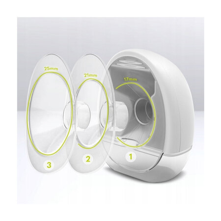 Pompa de san portabila cu functie de masaj Fidi, White, Lionelo 637886