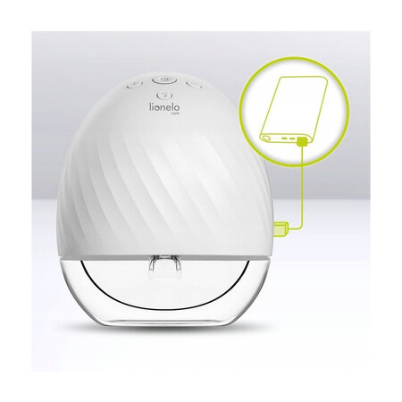 Pompa de san portabila cu functie de masaj Fidi, White, Lionelo 637887