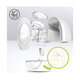 Pompa de san portabila cu functie de masaj Fidi, White, Lionelo 637885