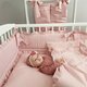 Cearceaf cu elastic pentru leagan sau patut co-sleeper Royal, Powder Pink, 90x40 cm, MimiNu 637939