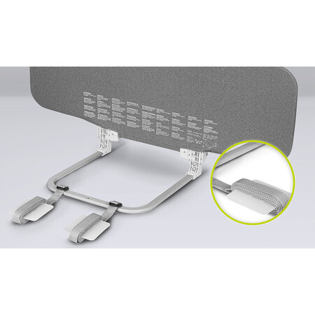 Bariera de siguranta pentru pat Lora, 105 x 45 cm, Grey Stone, Lionelo 637966