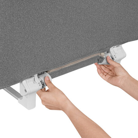 Bariera de siguranta pentru pat Lora, 105 x 45 cm, Grey Stone, Lionelo 637970