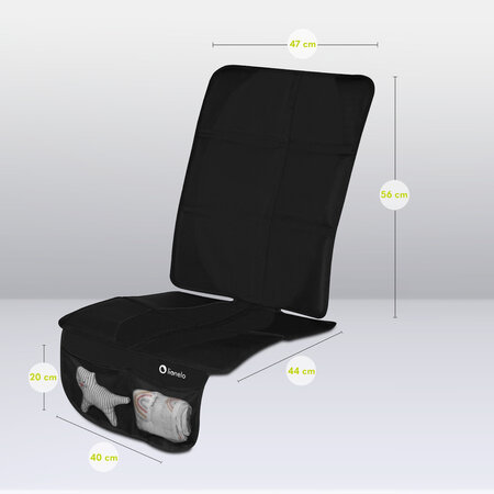 Protectie pentru bancheta masinii Sikker, 121 x 45 cm, Black Carbon, Lionelo 637982