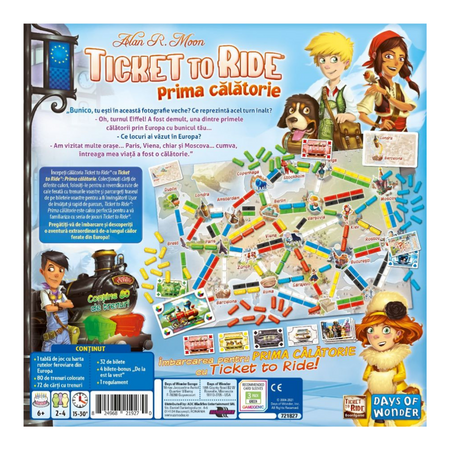 Joc de societate Prima Calatorie, 6 ani+, Ticket To Ride 638060