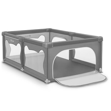 Tarc de joaca pentru copii Willow, 127 x 187 cm, Grey Concrete, Lionelo 638083