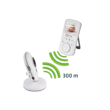 Video Monitor whireless cu 8 cantece de leagan si 2 camere independente Babyline 5.1, White, Lionelo 638093