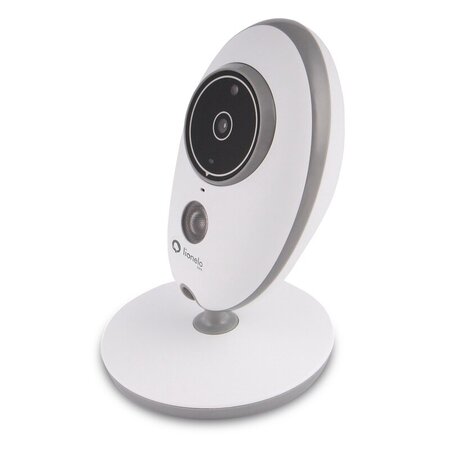 Video Monitor whireless cu 8 cantece de leagan si 2 camere independente Babyline 5.1, White, Lionelo 638098