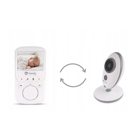 Video Monitor whireless cu 8 cantece de leagan si 2 camere independente Babyline 5.1, White, Lionelo 638103