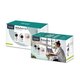 Video Monitor whireless cu 8 cantece de leagan si 2 camere independente Babyline 5.1, White, Lionelo 638106
