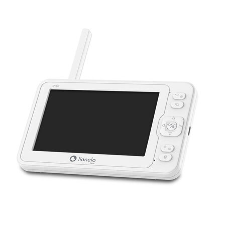 Video Monitor wi-fi cu senzor de temperatura si comunicare bidirectionala Babyline 6.2, White, Lionelo 638119