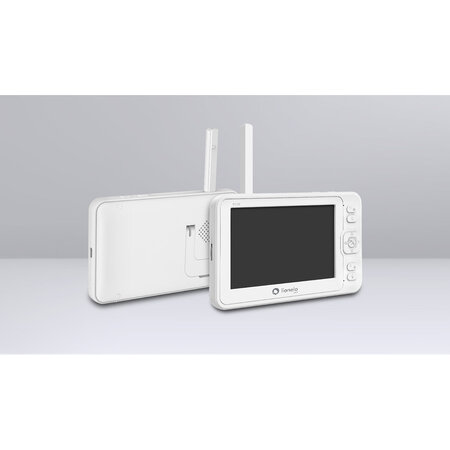 Video Monitor wi-fi cu senzor de temperatura si comunicare bidirectionala Babyline 6.2, White, Lionelo 638124