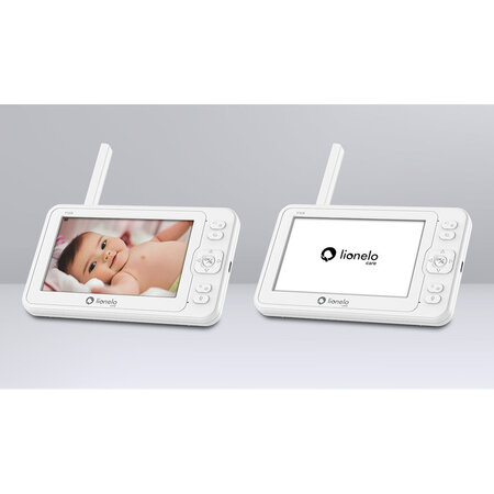 Video Monitor wi-fi cu senzor de temperatura si comunicare bidirectionala Babyline 6.2, White, Lionelo 638125