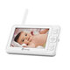 Video Monitor wi-fi cu senzor de temperatura si comunicare bidirectionala Babyline 6.2, White, Lionelo 638121