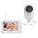 Video Monitor wi-fi cu senzor de temperatura si comunicare bidirectionala Babyline 6.2, White, Lionelo 638117