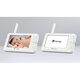 Video Monitor wi-fi cu senzor de temperatura si comunicare bidirectionala Babyline 6.2, White, Lionelo 638125