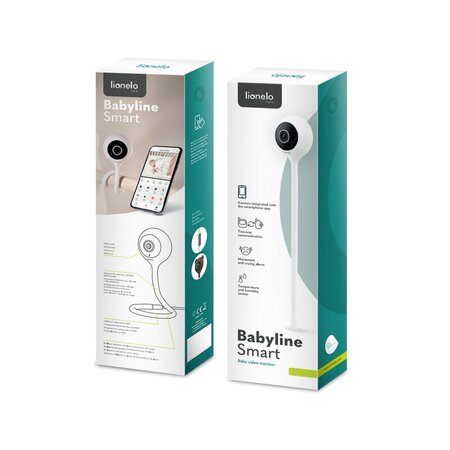 Video Monitor wifi cu senzor de temperatura Smart, White, Lionelo 638140