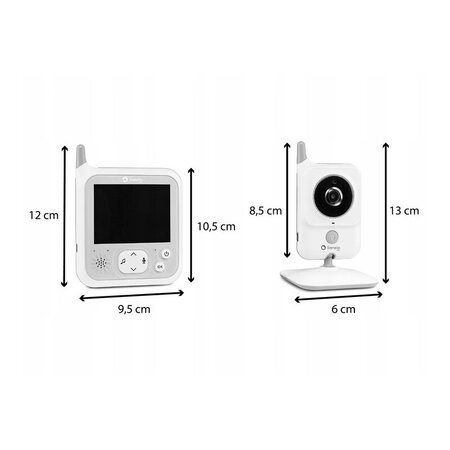 Videofon cu melodii Babyline 7.1, White, Lionelo 638148