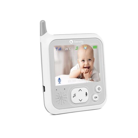 Videofon cu melodii Babyline 7.1, White, Lionelo 638155