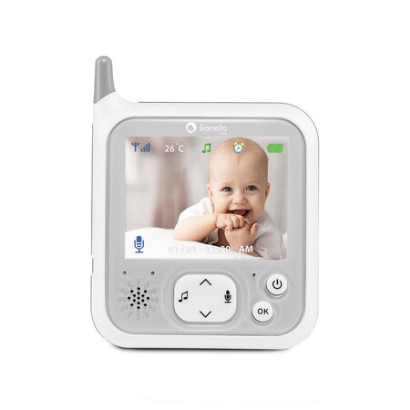 Videofon cu melodii Babyline 7.1, White, Lionelo 638145