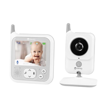 Videofon cu melodii Babyline 7.1, White, Lionelo 638157