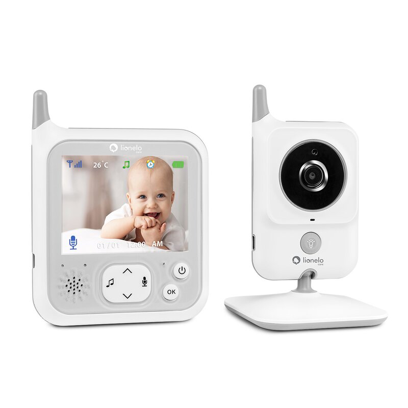 Videofon cu melodii Babyline 7.1, White, Lionelo