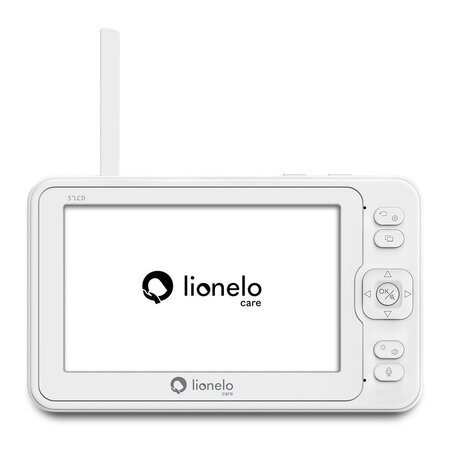Videofon cu termometru si rotatie 360 Babyline 8.3, White, Lionelo 638161