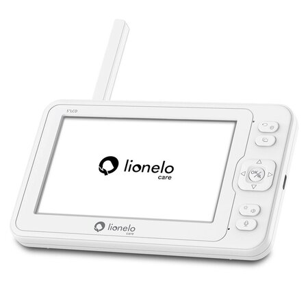 Videofon cu termometru si rotatie 360 Babyline 8.3, White, Lionelo 638166