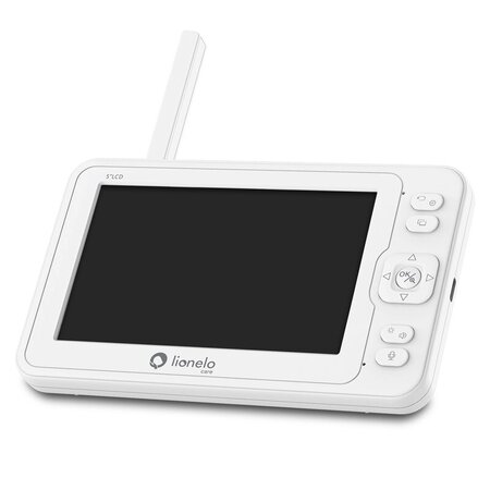 Videofon cu termometru si rotatie 360 Babyline 8.3, White, Lionelo 638165