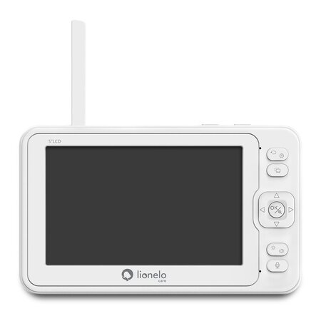 Videofon cu termometru si rotatie 360 Babyline 8.3, White, Lionelo 638160