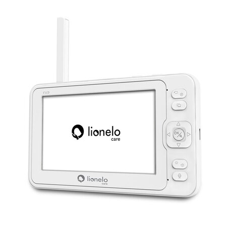 Videofon cu termometru si rotatie 360 Babyline 8.3, White, Lionelo 638163