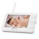 Videofon cu termometru si rotatie 360 Babyline 8.3, White, Lionelo 638167