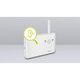 Videofon cu termometru si rotatie 360 Babyline 8.3, White, Lionelo 638172