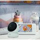 Videofon cu termometru si rotatie 360 Babyline 8.3, White, Lionelo 638168