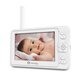 Videofon cu termometru si rotatie 360 Babyline 8.3, White, Lionelo 638164