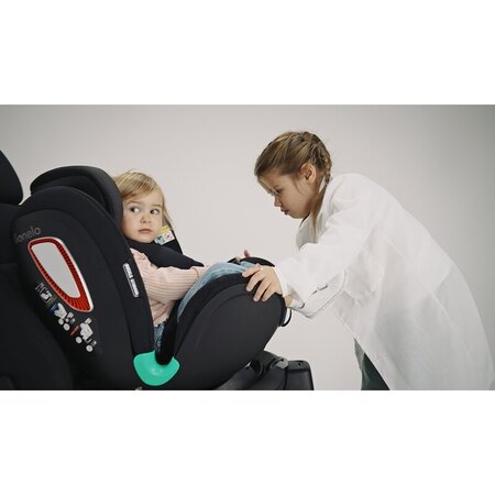 Scaun auto rotativ Antoon Plus I-Size, 40 - 105 cm, Black Onyx, Lionelo 638200