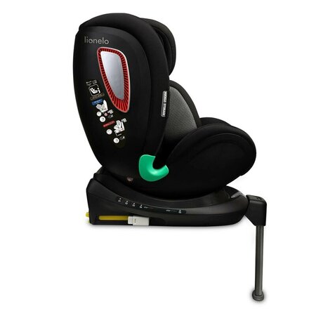 Scaun auto rotativ Antoon Plus I-Size, 40 - 105 cm, Black Onyx, Lionelo 638190