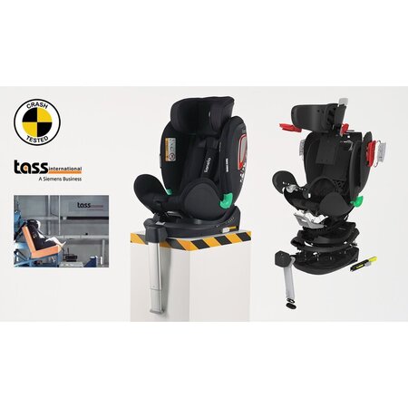 Scaun auto rotativ Antoon Plus I-Size, 40 - 105 cm, Black Onyx, Lionelo 638202