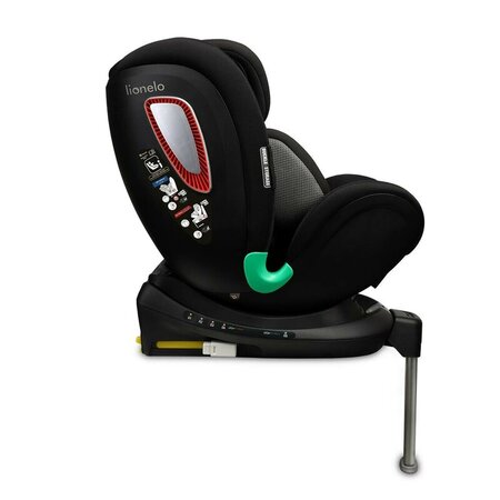 Scaun auto rotativ Antoon Plus I-Size, 40 - 105 cm, Black Onyx, Lionelo 638189
