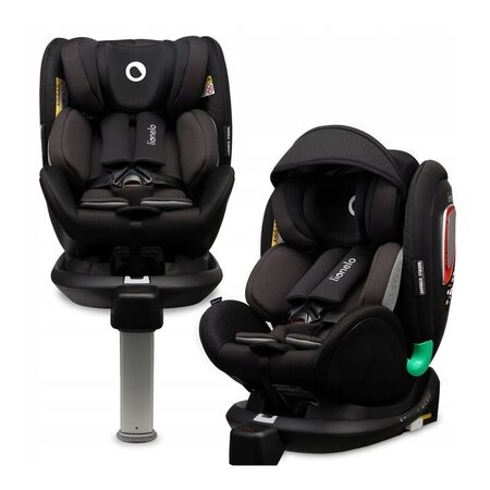 Scaun auto rotativ Antoon Plus I-Size, 40 - 105 cm, Black Onyx, Lionelo 638198