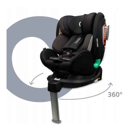 Scaun auto rotativ Antoon Plus I-Size, 40 - 105 cm, Black Onyx, Lionelo 638212