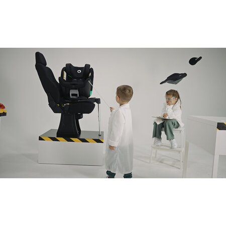 Scaun auto rotativ Antoon Plus I-Size, 40 - 105 cm, Black Onyx, Lionelo 638204