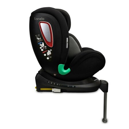 Scaun auto rotativ Antoon Plus I-Size, 40 - 105 cm, Black Onyx, Lionelo 638191