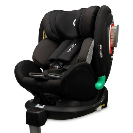 Scaun auto rotativ Antoon Plus I-Size, 40 - 105 cm, Black Onyx, Lionelo 638185