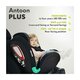 Scaun auto rotativ Antoon Plus I-Size, 40 - 105 cm, Black Onyx, Lionelo 638218