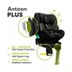 Scaun auto rotativ Antoon Plus I-Size, 40 - 105 cm, Black Onyx, Lionelo 638217