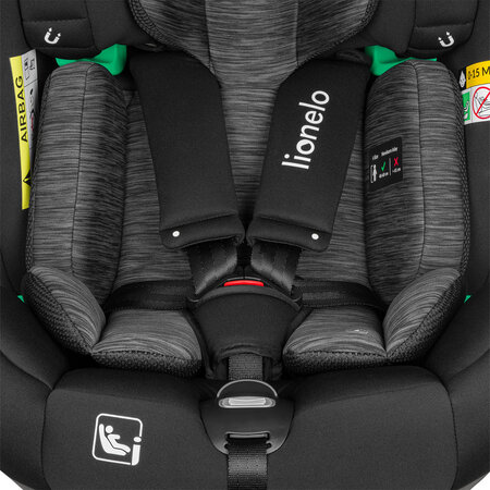 Scaun auto rotativ Braam I-Size, 40 - 150 cm, Black Carbon, Lionelo 638232