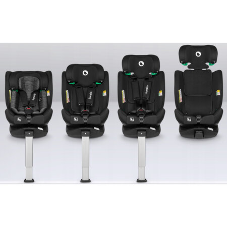 Scaun auto rotativ Braam I-Size, 40 - 150 cm, Black Carbon, Lionelo 638248
